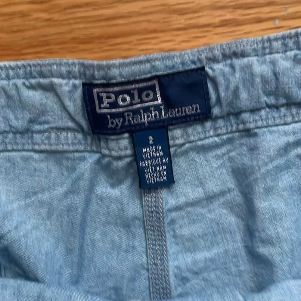 Polo by  Ralph‎ Lauren Chambray Cargo Joggers 2 oversized